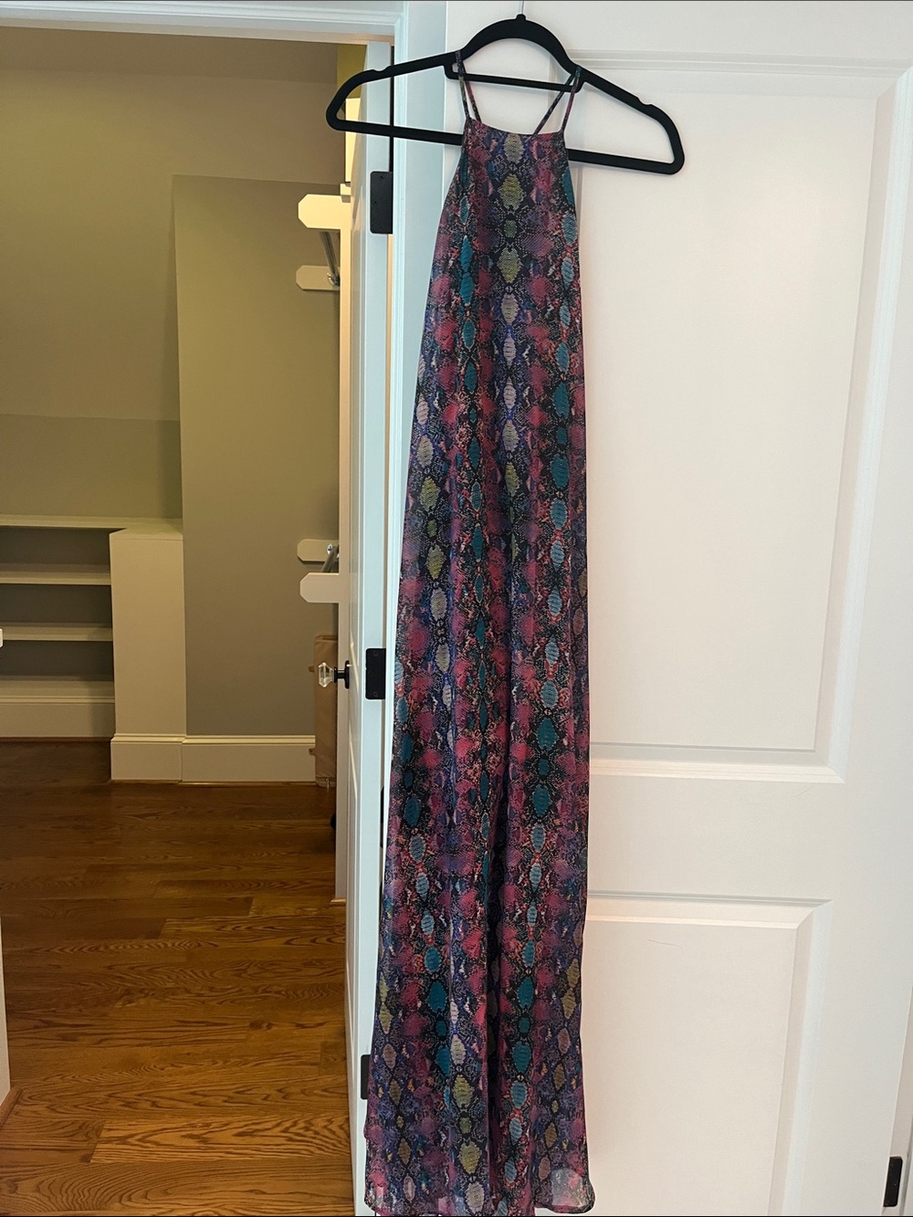 Show Me Your Mumu Multicolor Snake Print Dress with Bright Accents
